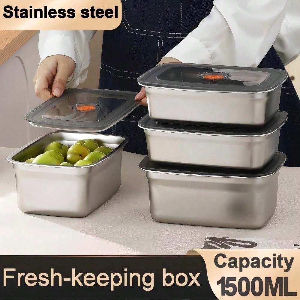 Buy 3 Get 2 Free, 5 Stainless  - Food Storage Stainless Steel Containers 리뷰 및 가격