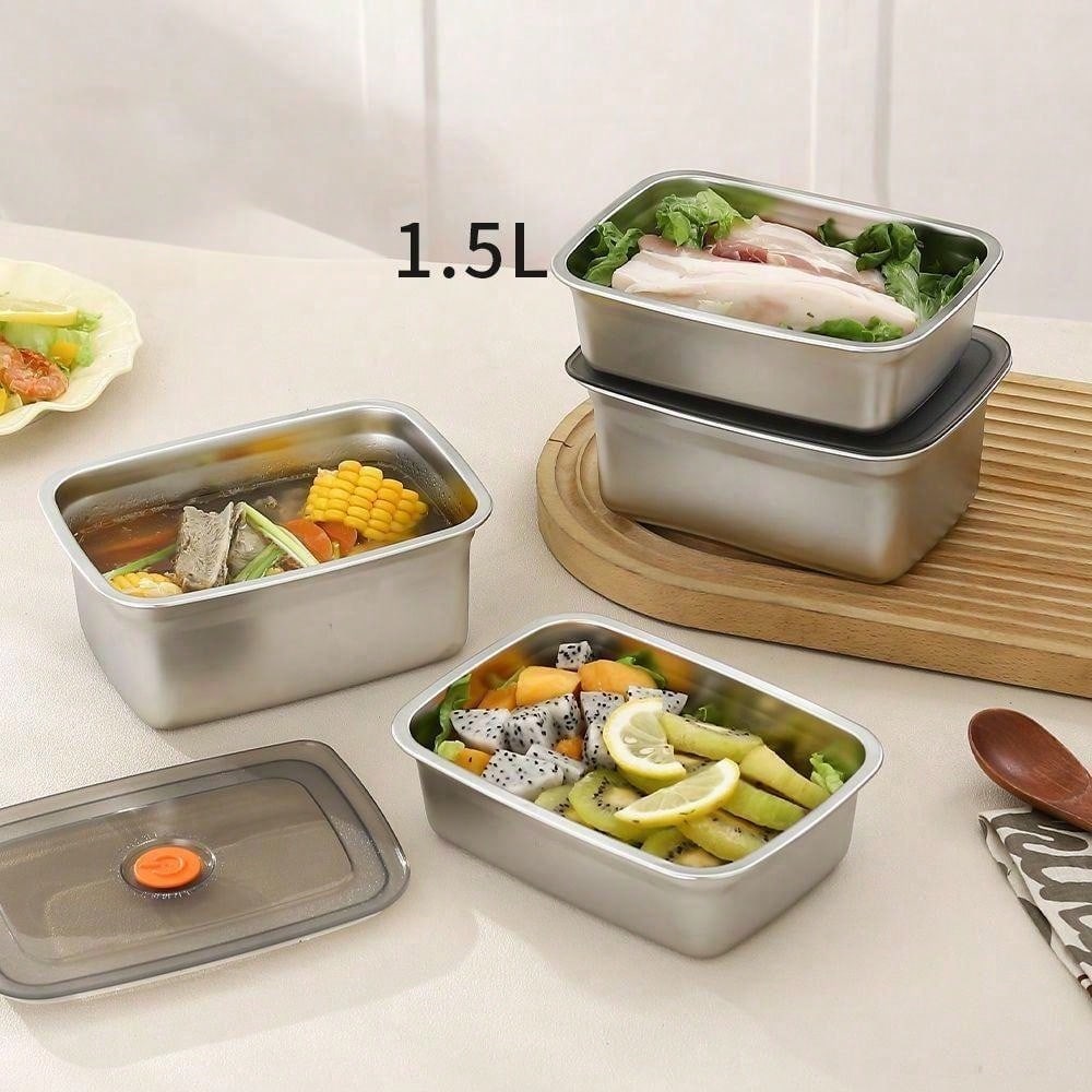 Buy 3 Get 2 Free, 5 Stainless  - Food Storage Stainless Steel Containers 리뷰 및 가격