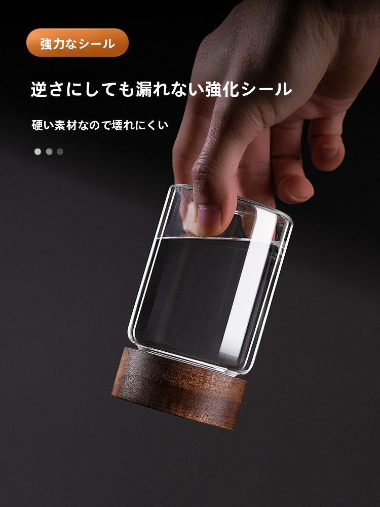 Portable Small Glass Tea Leaf  - Food Storage Glass Round 리뷰 및 가격